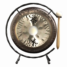 Декоративный Гонг 10''  миниатюрный симфонический с колотушкой, на подвесе
